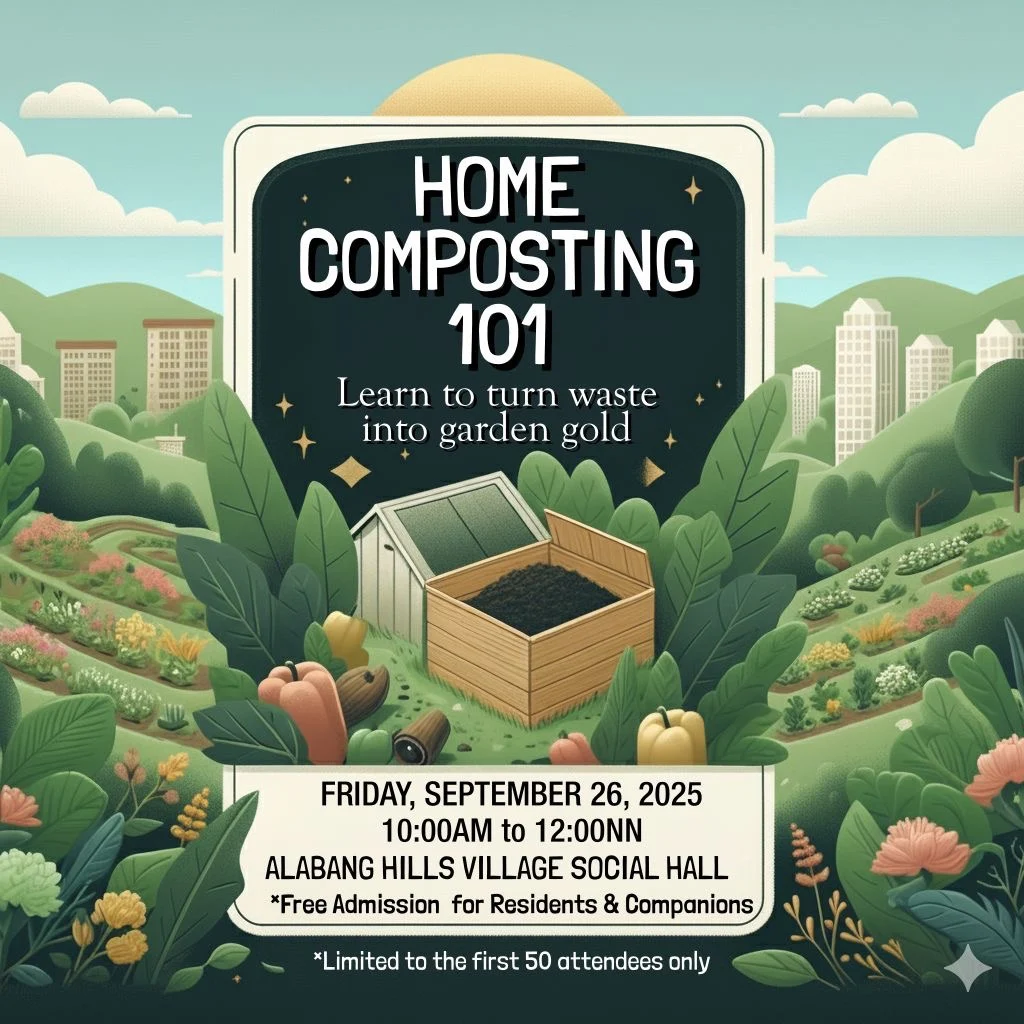 HOME COMPOSTING 101 AT ALABANG HILLS!